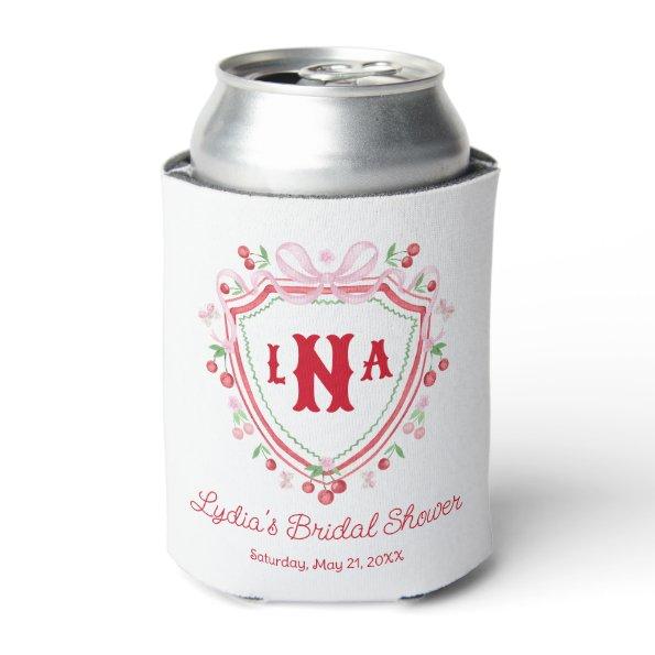 Coquette Cherry Monogam  Can Cooler