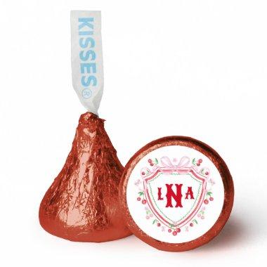 Coquette Cherry Monogram Crest  Hershey®'s Kisses®