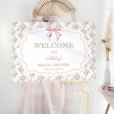 Coquette Elegant Pink Bow  Welcome Foam Board