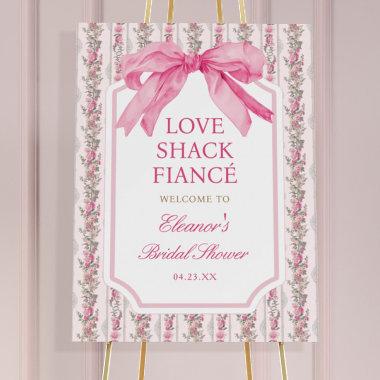 Coquette Pink Bow  Welcome Foam Board