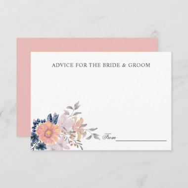 Coral & Navy Flowers Wedding Advice or recipe Inv Invitations