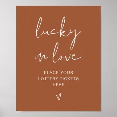 CORIANDER Boho Terracotta Lucky in Love Sign