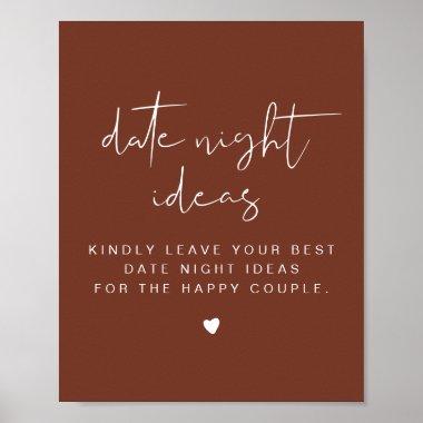 CORIANDER Terracotta Date Night Invitations Poster