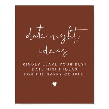 CORIANDER Terracotta Date Night Invitations Poster