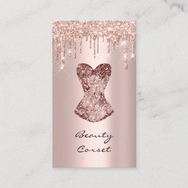 Corset Bridal Shower Wedding Illusionist Rose Business Invitations