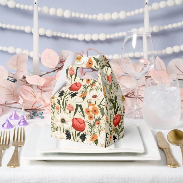Cottage Meadow Colorful Wildflowers # Favor Boxes