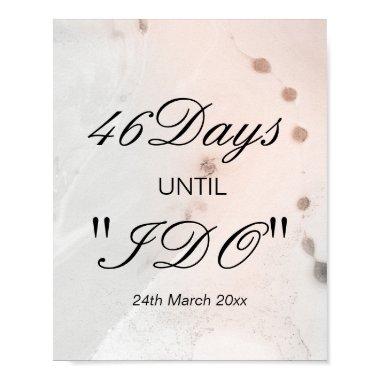 Count Down to Wedding Sign