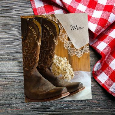 Country Boots and Lace Western Wedding Menu