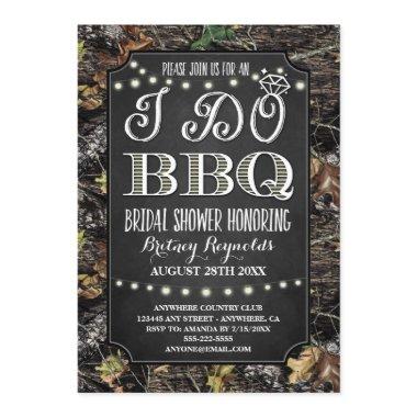 Country Camo I Do BBQ Bridal Shower Invitations