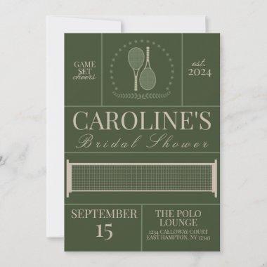 Country Club Aesthetic Bridal Shower Invitations
