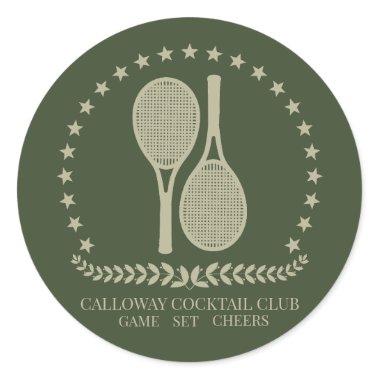 Country Club Aesthetic Favor Stickers