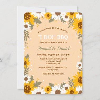 Country Daisies Shower Invitations