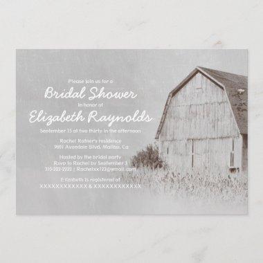Country Farm Bridal Shower Invitations