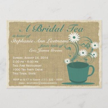 Country Garden Tea Party Invitations