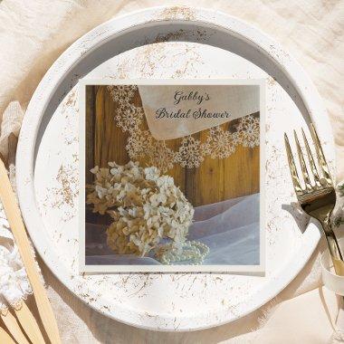 Country Lace and Flowers Barn  Napkins