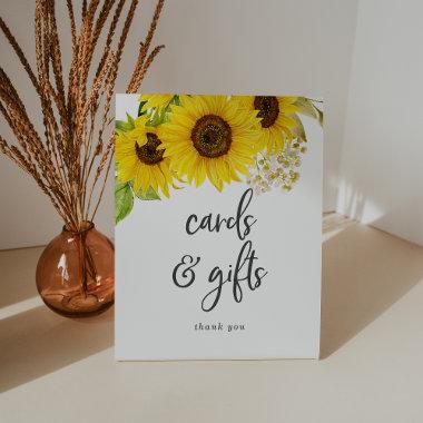 Country Sunflower Invitations and Gifts Pedestal Sign