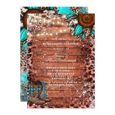 Country Turquoise Bridesmaids Luncheon