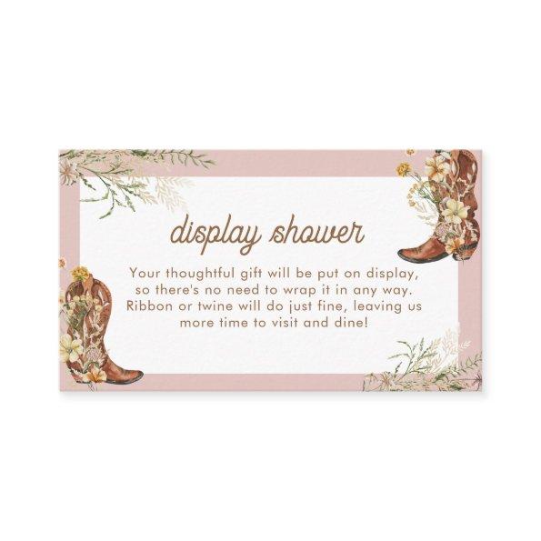Country Watercolor Floral  Enclosure