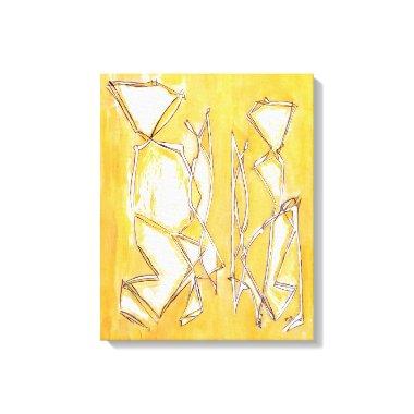 Couple New Home Decor Yellow - Couple Art Abstract