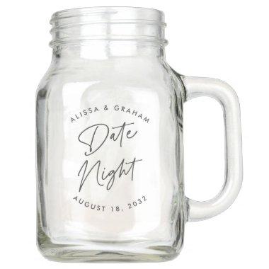 Couples' Date Night Mason Jar