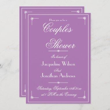 Couples Shower Lilac Spring Summer Email RSVP Invitations