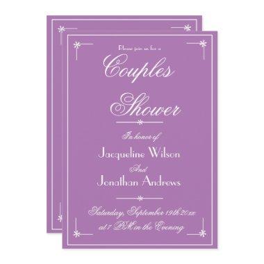 Couples Shower Lilac Spring Summer Email RSVP Invitations