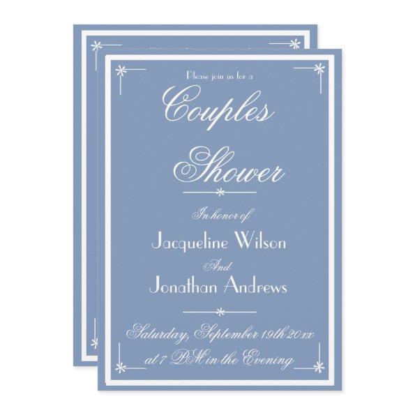 Couples Shower Rustic Chic Personalized Names RSVP
