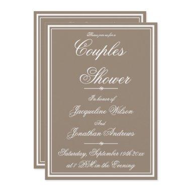 Couples Shower Simple Elegant RSVP Garden Party
