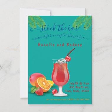 Couples Shower Stock the Bar Invitations