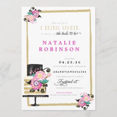 Couture Cake Bridal Shower Invitations