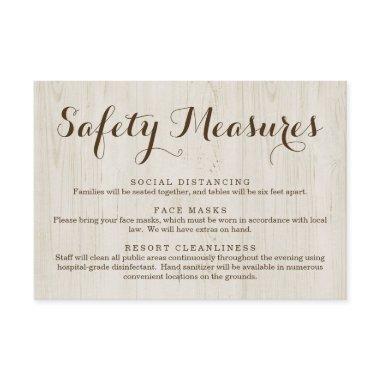 Covid 19 Safety Mask Social Distancing Information Enclosure Invitations