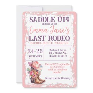 Cowgirl Last Rodeo Pink Bachelorette Weekend