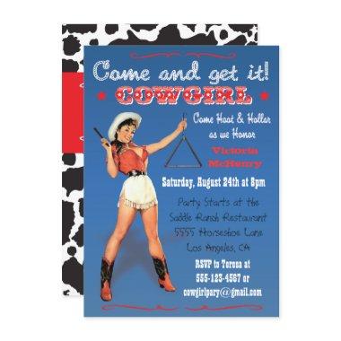 Cowgirl Western Bachelorette / Bridal Party Invite