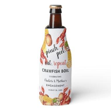 Crawfish Boil Couples Summer Engagement Party Bottle Cooler