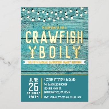 Crawfish Boil Family Reunion Seafood Party Foil