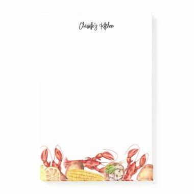 Crawfish Boil Summer Party Name Post-it Notes