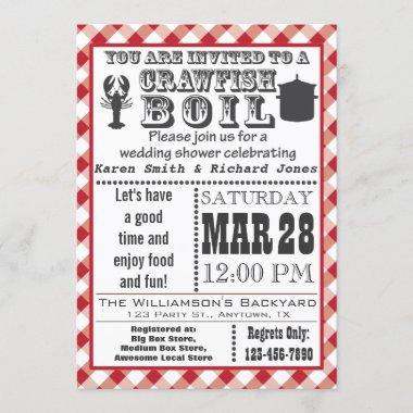 Crawfish Boil Wedding Shower Party Invitations 2