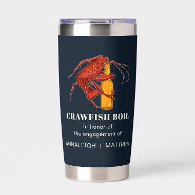 Crawfish Seafood Boil Engagement Party Keepsake Insulated Tumbler