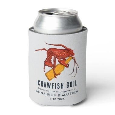 Crawfish Seafood Boil Engagement Party Paper Can Cooler