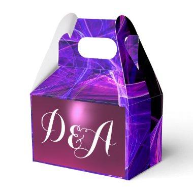 CRAZY PHOTON GEMSTONE blue purple MONOGRAM Favor Boxes