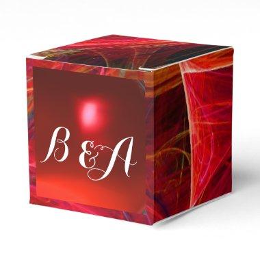 CRAZY PHOTON GEMSTONE RED RUBY MONOGRAM FAVOR BOXES