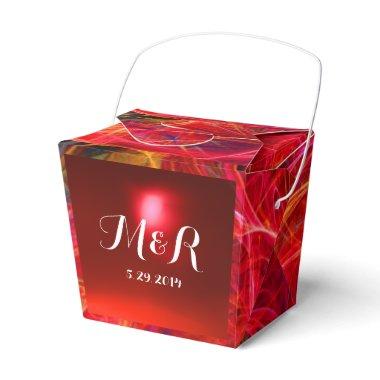 CRAZY PHOTON GEMSTONE RED RUBY MONOGRAM FAVOR BOXES