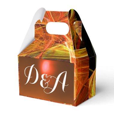 CRAZY PHOTON GEMSTONE red yellow MONOGRAM Favor Boxes