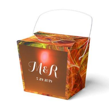 CRAZY PHOTON GEMSTONE red yellow MONOGRAM Favor Boxes