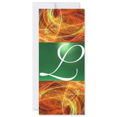 CRAZY PHOTON MONOGRAM yellow emerald green Announcement