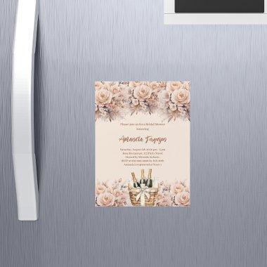 Cream beige roses bubbly brunch  Magnetic