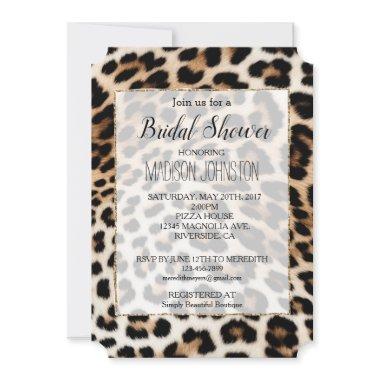 Cream Black Leopard Print