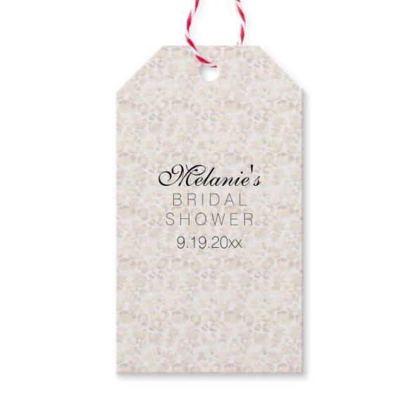 Cream Leopard Print  Gift Tags