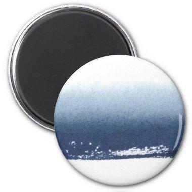 Create Own Peronalized Gift - Watercolor Navy Blue Magnet