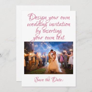 Create | Personalize Your Wedding Own Invitations